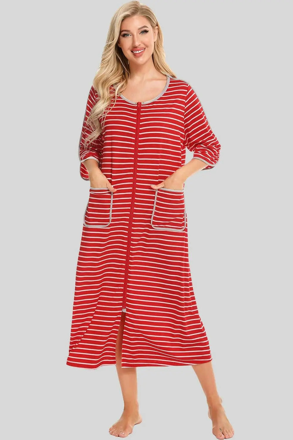 Elegant sheer night dress with pockets - Love Salve